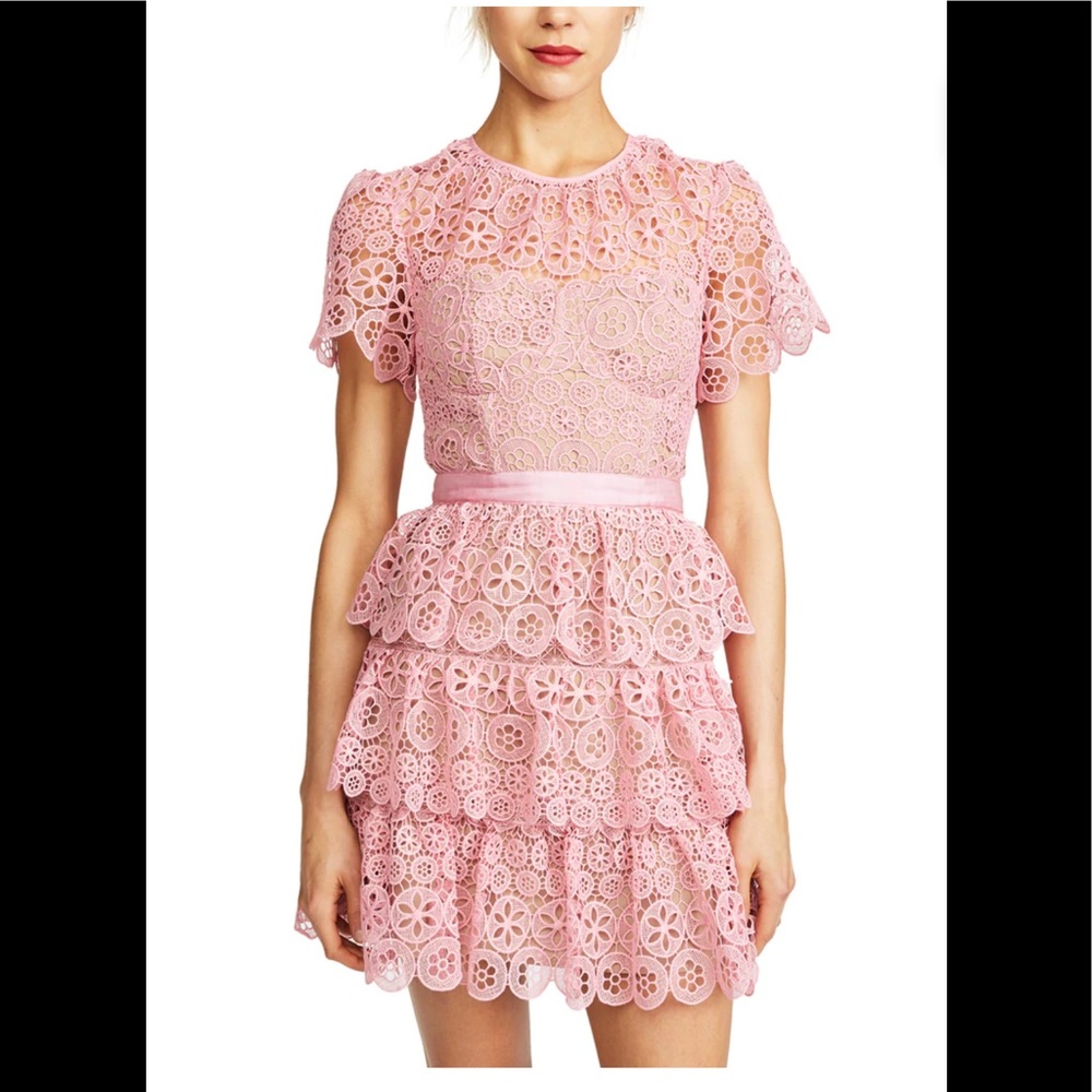 Self Portrait dress pink size 4